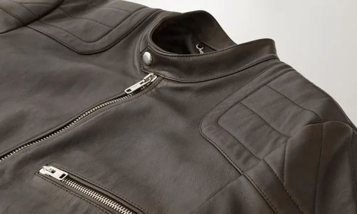 Leather Jackets Men Belstaff T Racer Jacket Flagstone