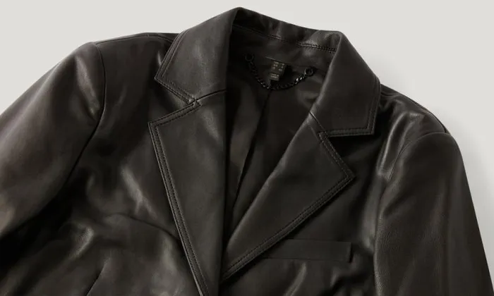 Leather Jackets Women Belstaff Foil Blazer Black Leather Jackets Women Belstaff Foil Blazer Black