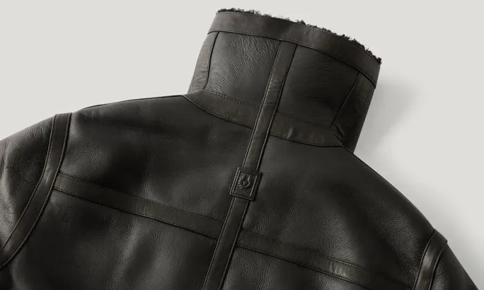 Leather Jackets Women Belstaff Invar Coat Black