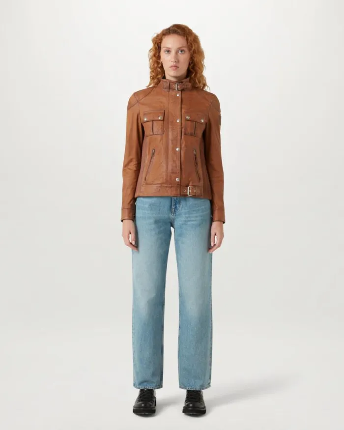 Leather Jackets Women Belstaff Legacy Gangster Jacket Cork Leather Jackets Women Belstaff Legacy Gangster Jacket Cork