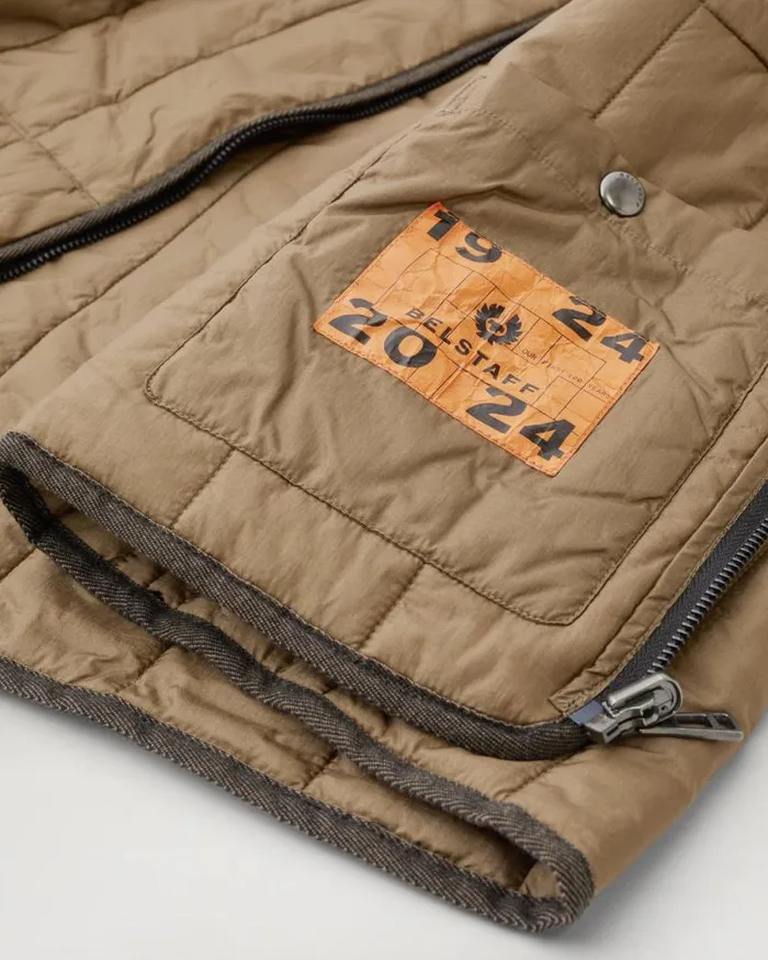 Lightweight Jackets Men Belstaff Centenary Quilt Jacket British Khaki