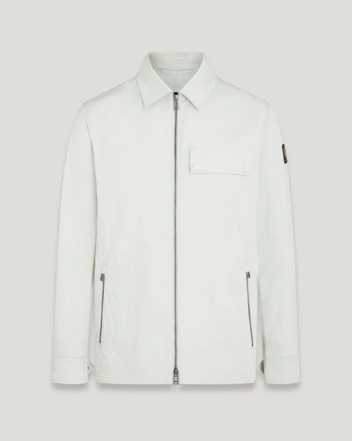 Lightweight Jackets Men Belstaff Depot Overshirt Mercury