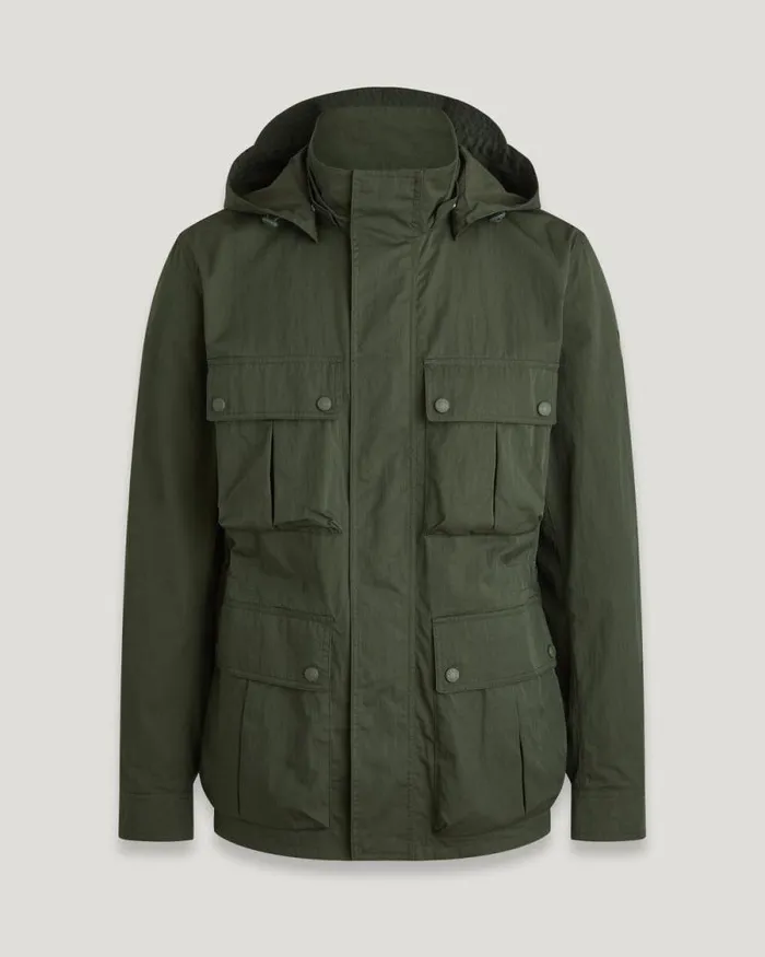 Lightweight Jackets Men Belstaff Drome Jacket Tile Green
