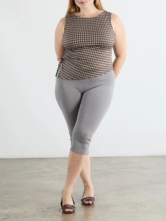 Lisa Says Gah Bottoms Women Maxine Capri Grey