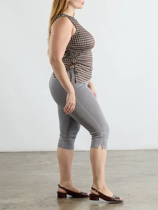 Lisa Says Gah Bottoms Women Maxine Capri Grey