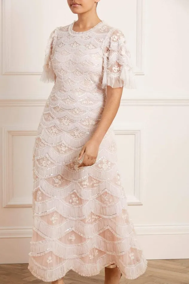 Lunette Blossom Ankle Gown Pink Women Needle and Thread Dresses