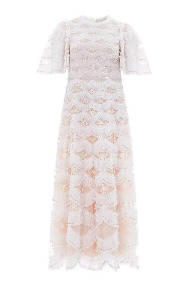 Lunette Blossom Ankle Gown Pink Women Needle and Thread Dresses