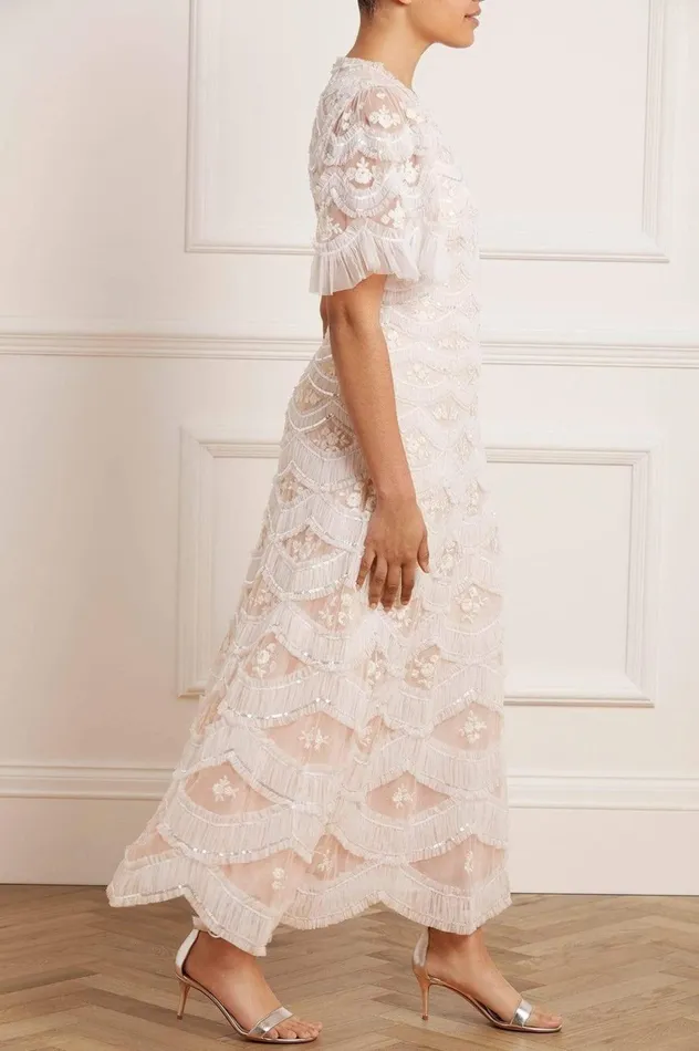 Lunette Blossom Ankle Gown Pink Women Needle and Thread Dresses