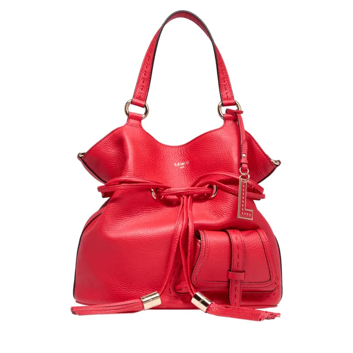 M Bucket Bag Kiss Red Women Lancel Bucket Bags