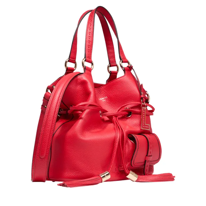 M Bucket Bag Kiss Red Women Lancel Bucket Bags M Bucket Bag Kiss Red Women Lancel Bucket Bags