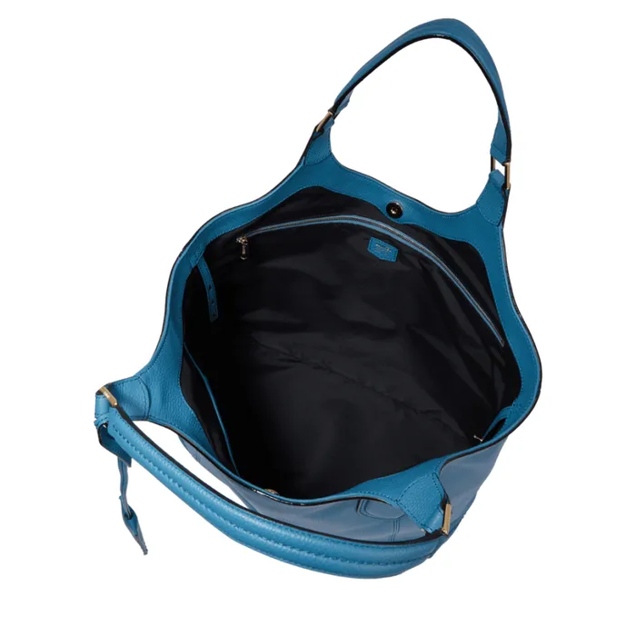 M EW Soft Shopper Wave Blue Women Lancel Shoulder Bags