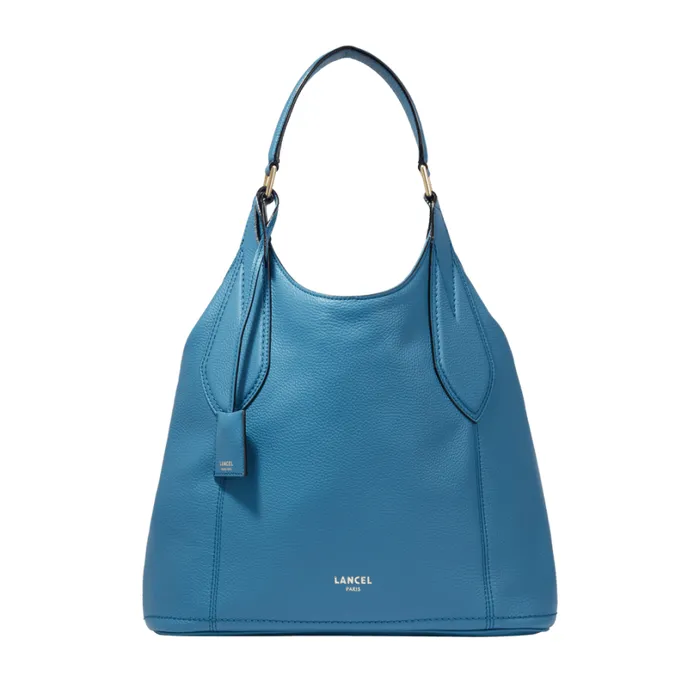 M EW Soft Shopper Wave Blue Women Lancel Shoulder Bags