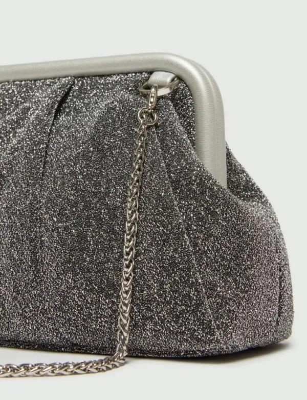 Marella Bags Women Lurex Clutch Silver