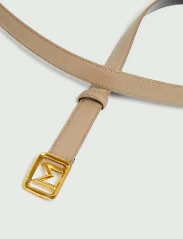 Marella Belts Women Logo Belt Hazelnut Brown