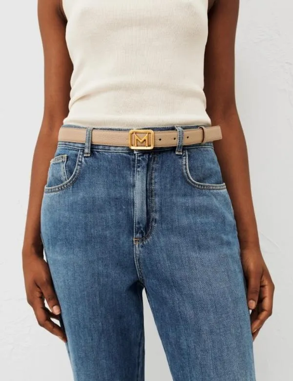 Marella Belts Women Logo Belt Hazelnut Brown