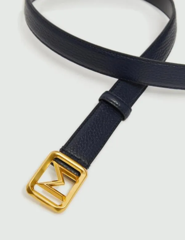 Marella Belts Women Logo Belt Navy