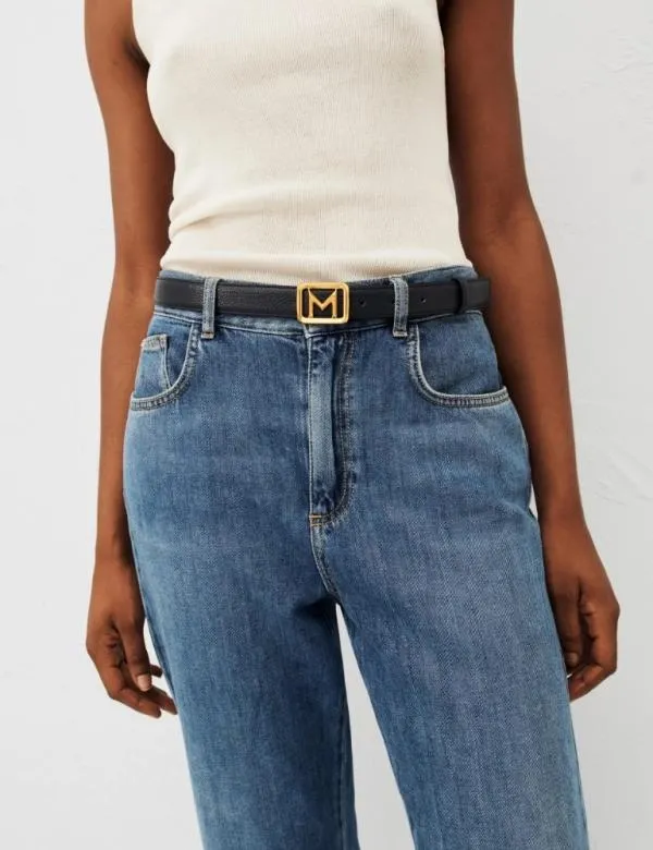 Marella Belts Women Logo Belt Navy