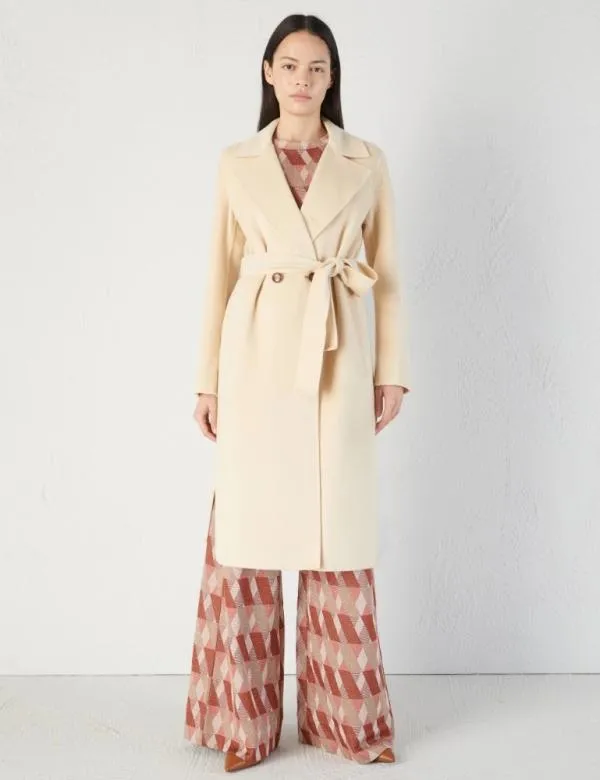 Marella Coats And Trench Coats Women Long Coat Ivory