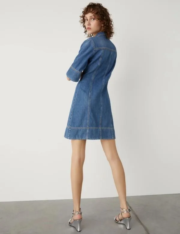 Marella Dresses Women Denim Dress Blue Jeans