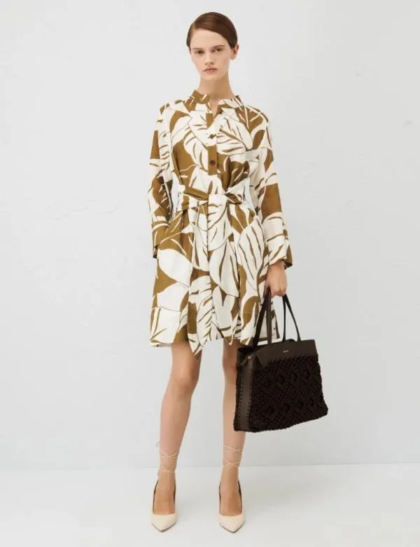 Marella Dresses Women Patterned Dress Olive