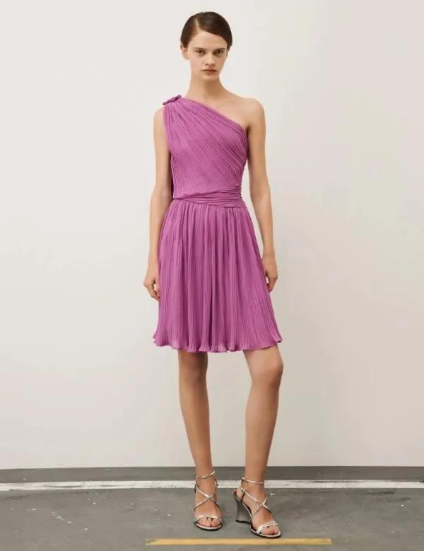 Marella Dresses Women Pleated Dress Orchis Rose