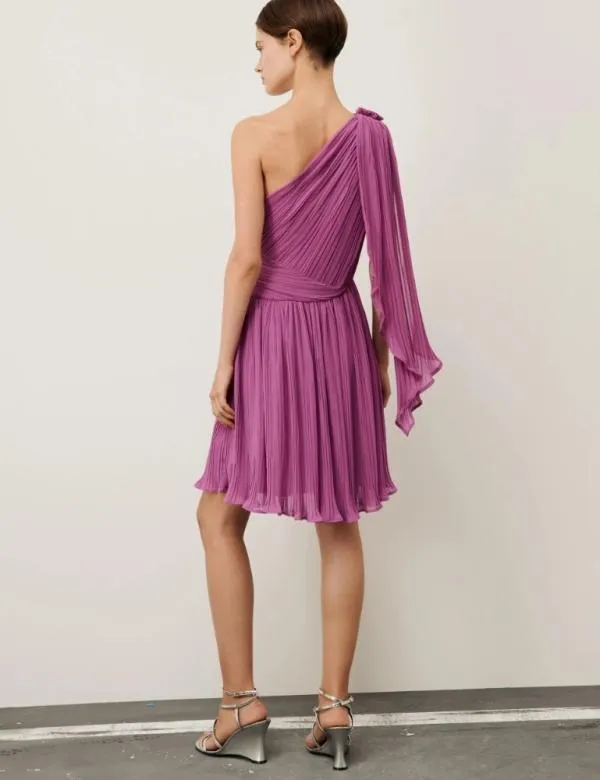 Marella Dresses Women Pleated Dress Orchis Rose