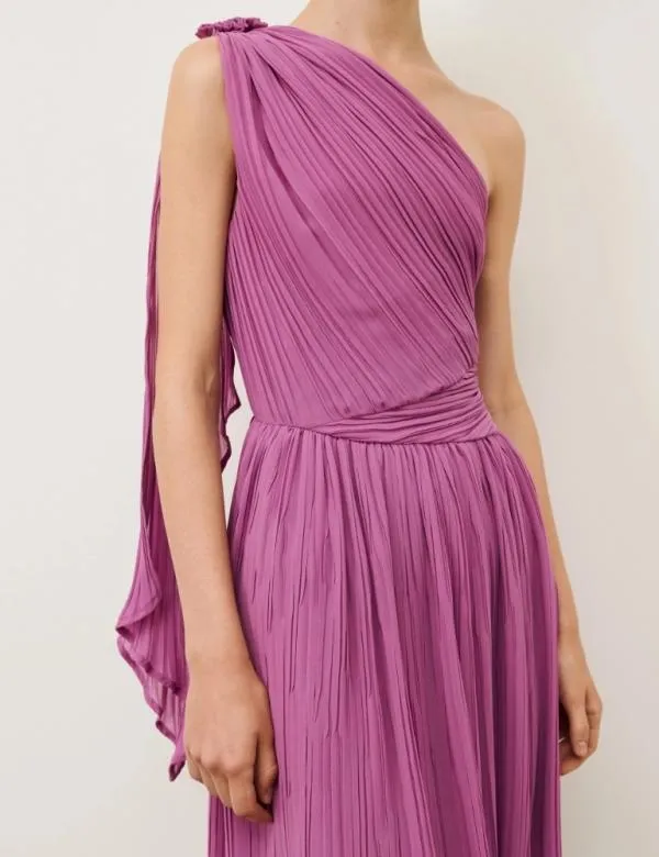 Marella Dresses Women Pleated Dress Orchis Rose