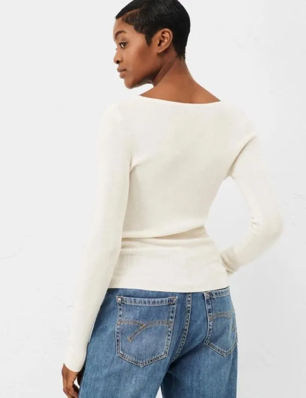 Marella Knitwear Women Slimfit Sweater White Marella Knitwear Women Slimfit Sweater White