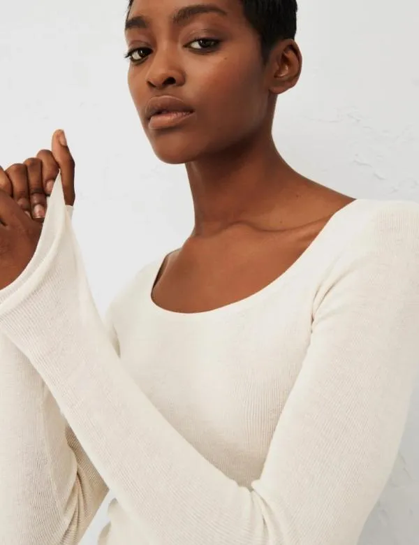 Marella Knitwear Women Slimfit Sweater White Marella Knitwear Women Slimfit Sweater White