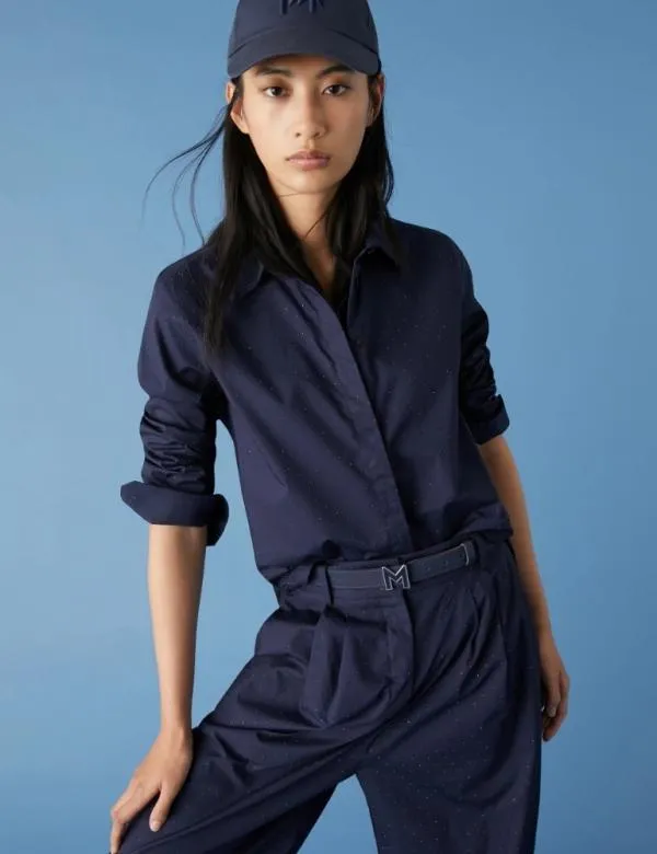 Marella Shirts Women Appliqu Shirt Midnightblue