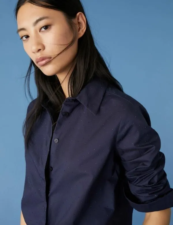Marella Shirts Women Appliqu Shirt Midnightblue