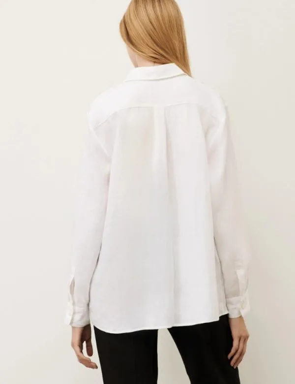 Marella Shirts Women Linen Shirt White