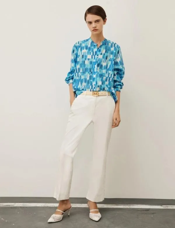 Marella Shirts Women Muslin Shirt Turquoise