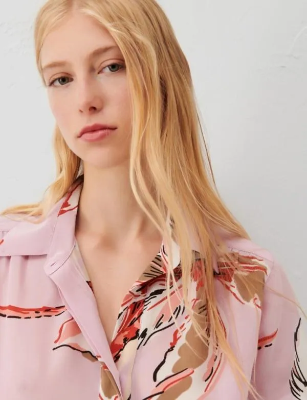 Marella Shirts Women Patterned Blouse Pink