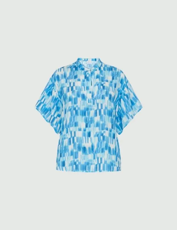 Marella Shirts Women Patterned Top Turquoise