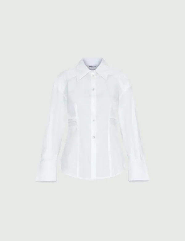 Marella Shirts Women Poplin Shirt Optical White