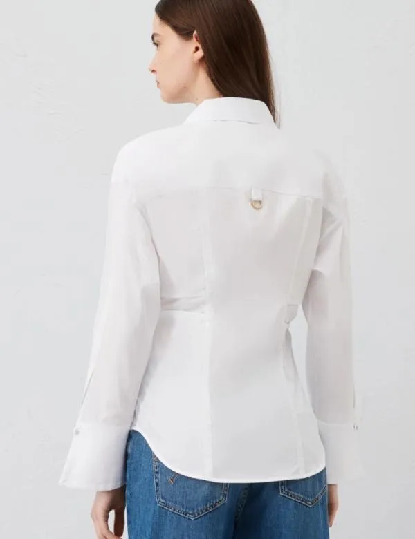 Marella Shirts Women Poplin Shirt Optical White