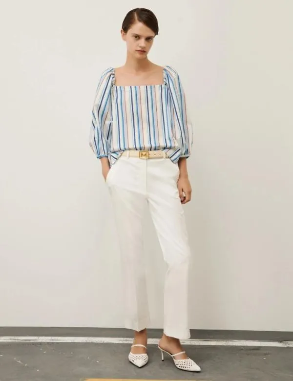 Marella Shirts Women Poplin Top Turquoise