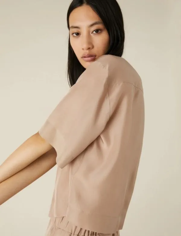 Marella Shirts Women Silk Shirt Beige