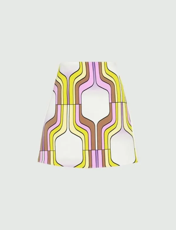 Marella Skirts Women Patterned Skirt Pink