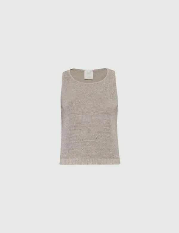 Marella Tops And TShirt Women Lurex Top Wool White