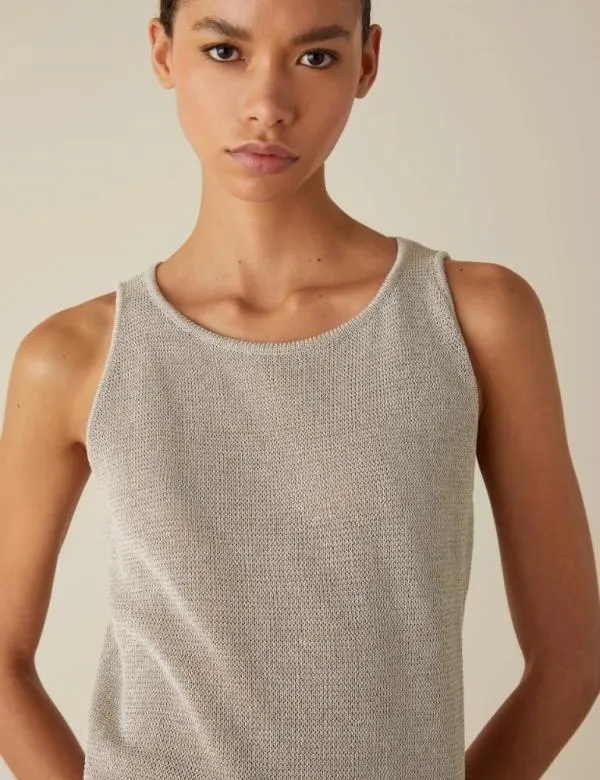 Marella Tops And TShirt Women Lurex Top Wool White