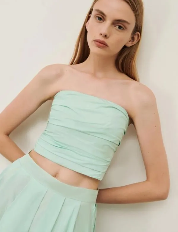 Marella Tops And TShirt Women Top Cropped Aquamarine