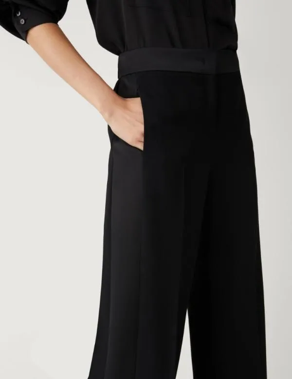 Marella Trousers Women Cropped Trousers Black
