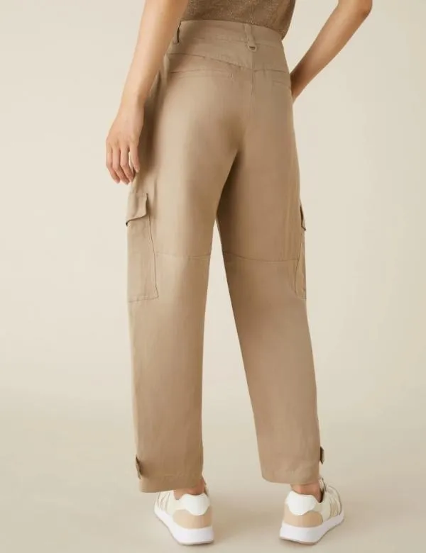 Marella Trousers Women Pocket Trousers Beige