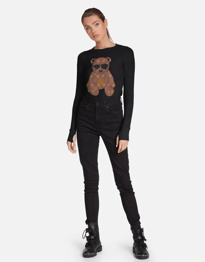 McKinley X Designer Bear Black Women039s Lauren Moshi Long Sleeve