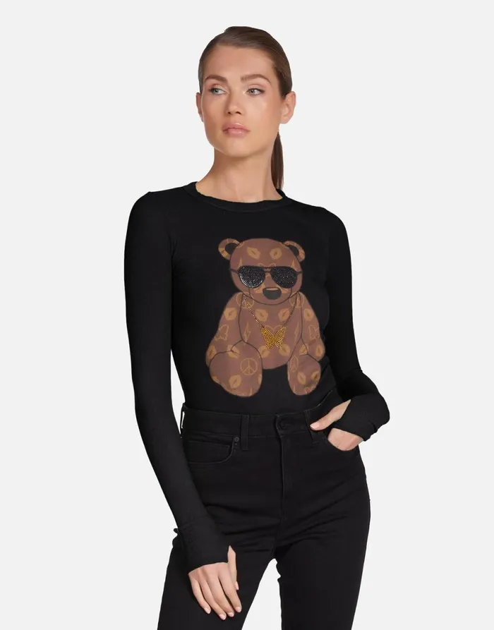 McKinley X Designer Bear Black Women039s Lauren Moshi Long Sleeve