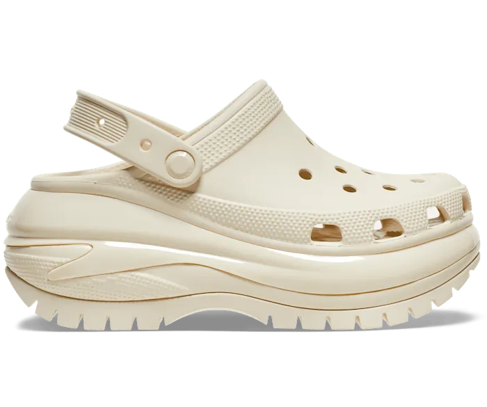 Mega Crush Clog Bone Women Crocs Platforms 038 Wedges