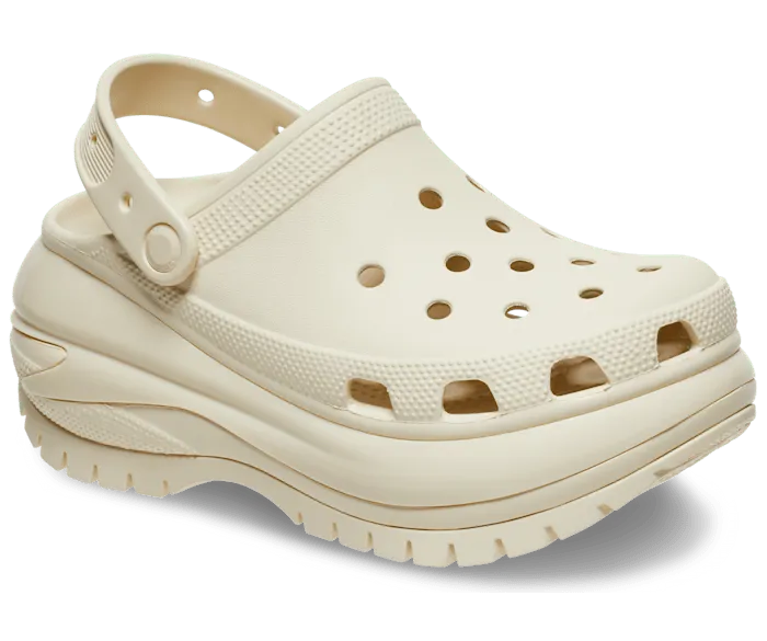 Mega Crush Clog Bone Women Crocs Platforms 038 Wedges