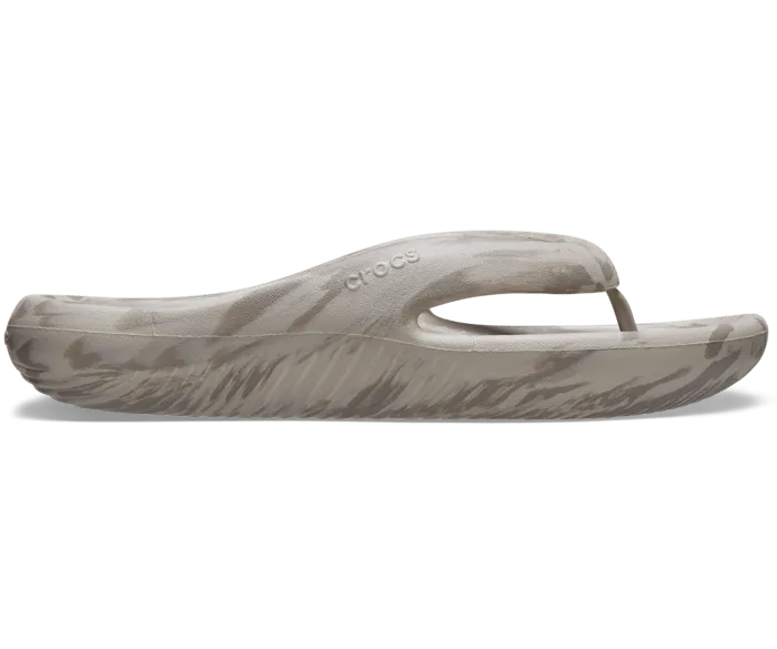 Mellow Marbled Recovery Flip Mushroom Cobblestone Women Crocs Sandals